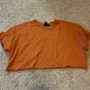Orange crop top